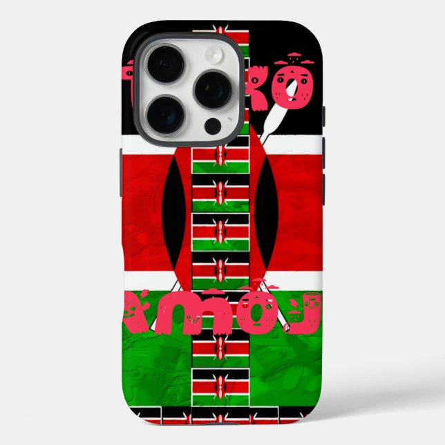 Kenya Flag: Tuko Pamoja - Unity Art Design Case-Mate iPhone Case (Back)