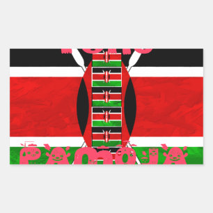 Kenya Flag: Tuko Pamoja - Unity Art Design Sticker