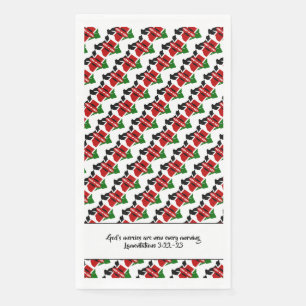 KENYA FLAG with Christian Scripture Napkin