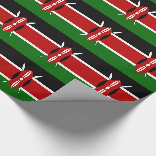 Kenya Flag Wrapping Paper (Corner)
