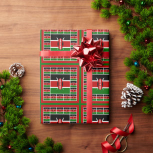 Kenya Flag Wrapping Paper, Kenya Pressies Wrapping Paper