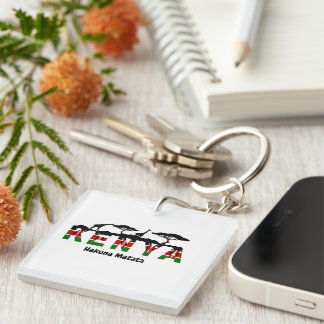 Kenya Hakuna Matata Acrylic Keychain. Keychain