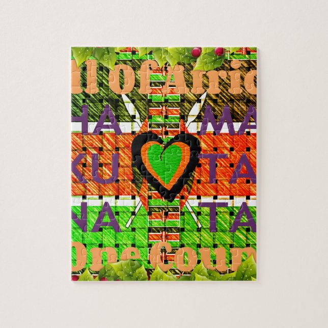 Kenya Hakuna Matata Jigsaw Puzzle (Vertical)