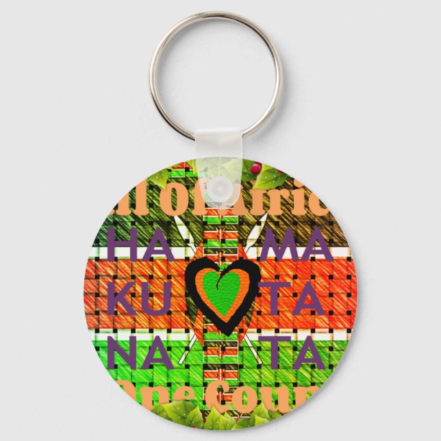 Kenya Hakuna Matata Keychain (Front)