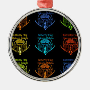 Kenya Hakuna Matata Metal Ornament