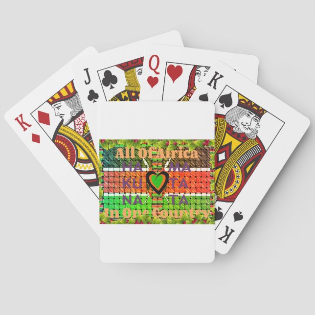 Kenya Hakuna Matata Playing Cards (Back)