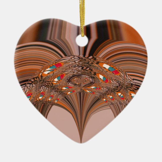 Kenya HakunaMatata Tradition Colour designs.png Ceramic Ornament (Front)