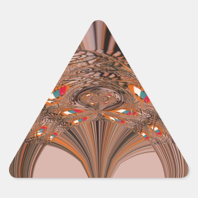 Kenya HakunaMatata Tradition Colour designs.png Triangle Sticker (Front)