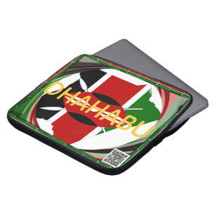 Kenya Heritage: Dhahabu (Gold/Wealth) Customizable Laptop Sleeve