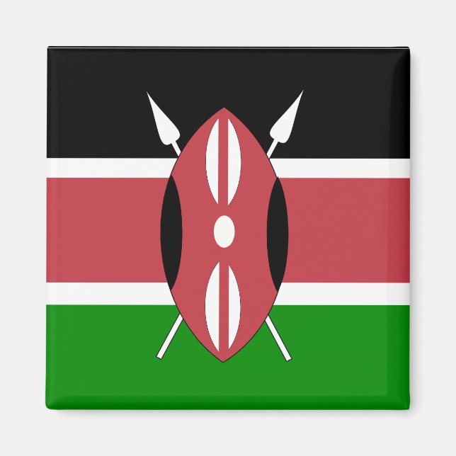 Kenya High quality Flag Magnet (Front)