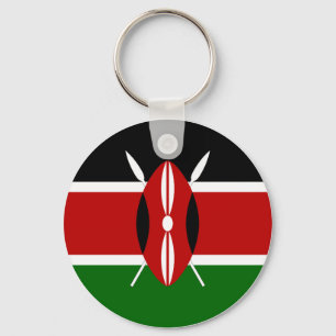 Kenya (Kenyan) Flag Keychain