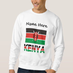 Kenya Kenyan Flag Personalized Name Sweatshirt