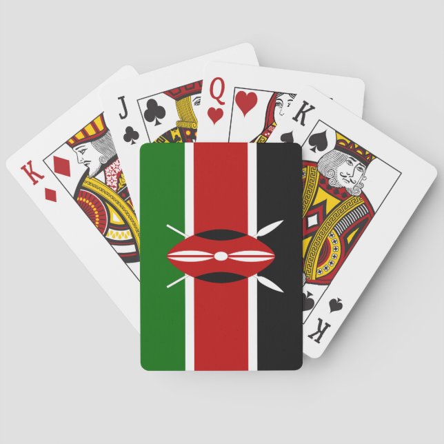 Kenya (Kenyan) Flag Playing Cards (Back)