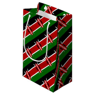Kenya Maasai flag Bendera ya Kenya Small Gift Bag