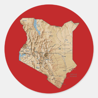 Kenya Map Sticker