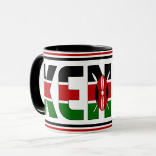 Kenya National Flag Patriotic Coffee Mug