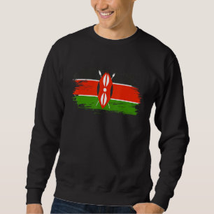 Kenya Outfit Kenya Flag Symbol I Love Kenya Sweatshirt