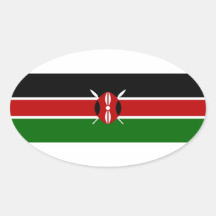 KENYA OVAL STICKER