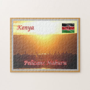Kenya - Pelicans Nakuru - Jigsaw Puzzle