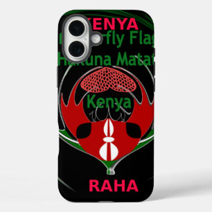 Kenya Raha Hakuna Matata iPhone 16 Plus Case