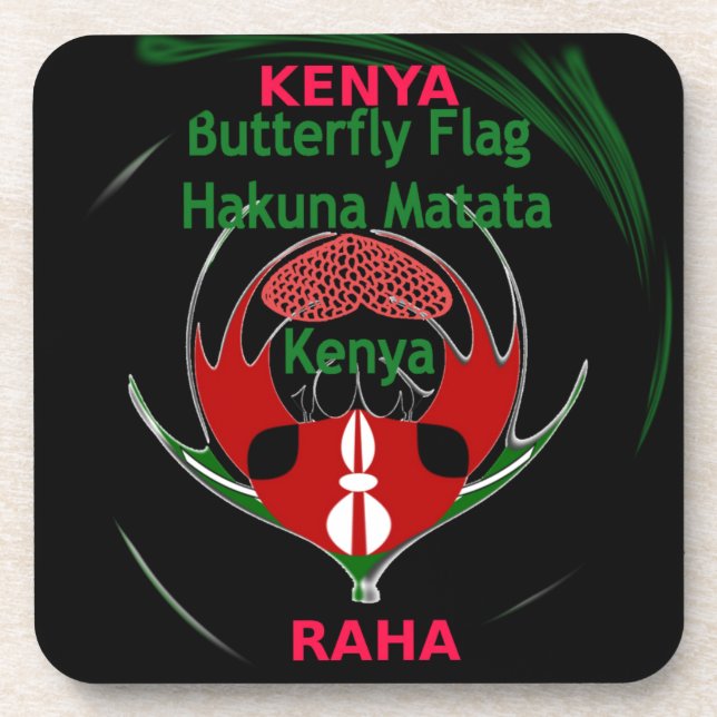 Kenya Raha Hakuna Matata.jpg Coaster (Front)