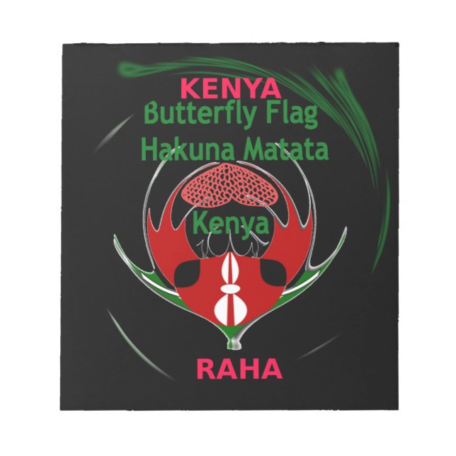 Kenya Raha Hakuna Matata.jpg Notepad (Front)