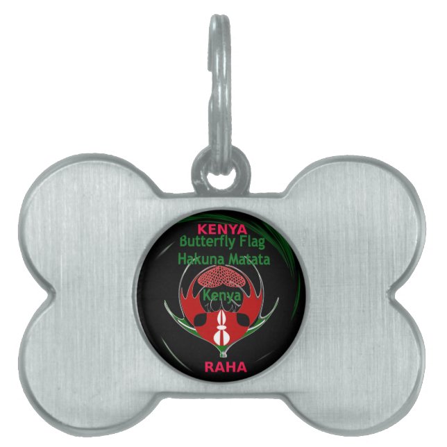 Kenya Raha Hakuna Matata.jpg Pet Tag (Front)