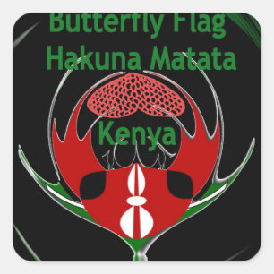 Kenya Raha Hakuna Matata.jpg Square Sticker