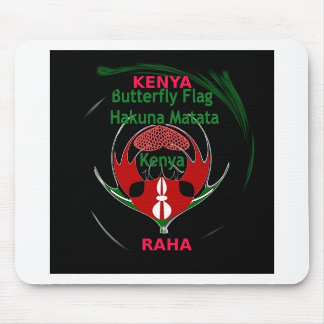 Kenya Raha Hakuna Matata Mouse Pad (Front)
