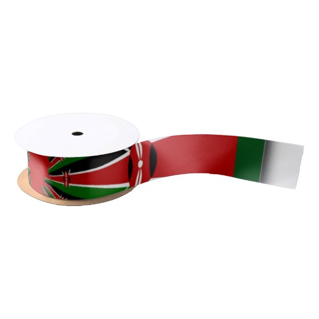 Kenya Raha Nairobi Green city Satin Ribbon (Spool)