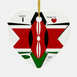 Kenya Safari Ceramic Ornament