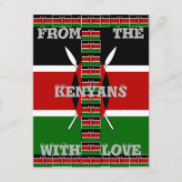Kenya Seamless Miniature Flags Border Frames Art