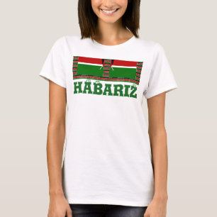 Kenya Seamless Miniature Flags Border Frames Art  T-Shirt