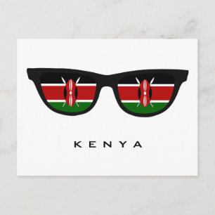 Kenya Shades custom text & colour postcard