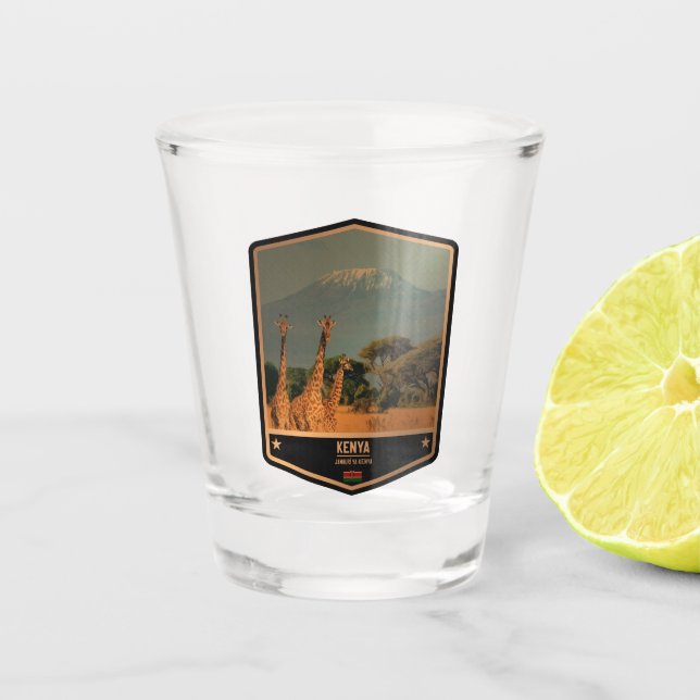 Kenya Shot Glass (Front)