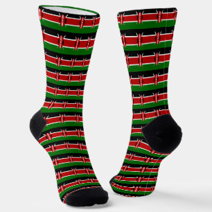 Kenya Socks, patriotic Kenyan Flag fashion Socks