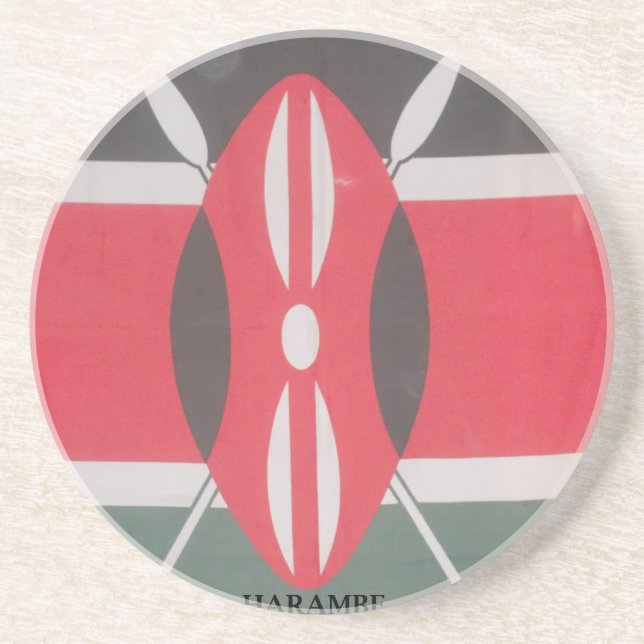 Kenya the Beautiful Lion Country Safari.jpg Coaster (Front)