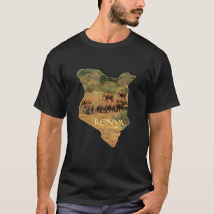 Kenya With Elephants Africa T-Shirt