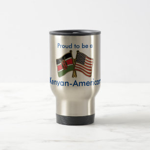 Kenyan-American Stainless Steel 15 oz Travel Mug