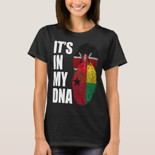 Kenyan And Bissau Guinean Mix DNA Heritage Flag T-Shirt