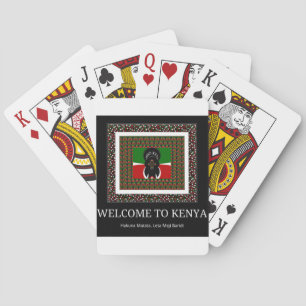 Kenyan Celebration: A Heartfelt Kenyan Welcome Playing Cards