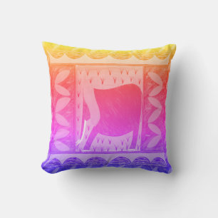 Kenyan Elephant Throw Pillow