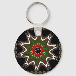 Kenyan Flag Colours Art Print/Graphic Keychain