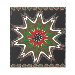 Kenyan Flag Colours Art Print/Graphic Notepad