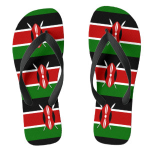 Kenyan flag flip flops