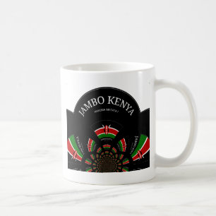 Kenyan Flag Inspired Jambo Welcome Coffee Mug