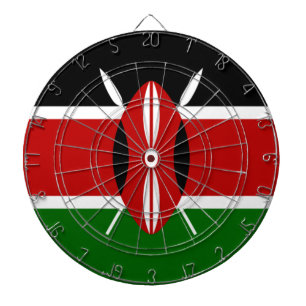 Kenyan Flag (Kenya) Dartboard