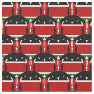 Kenyan Flag & Kenya Trendy Fabric /fashion