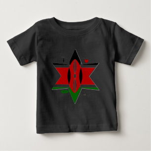 Kenyan Flag Safari Design: Bucket List Baby T-Shirt