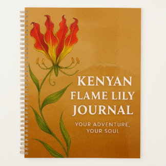Kenyan Flame Lily Journal – Soulful Notebook 